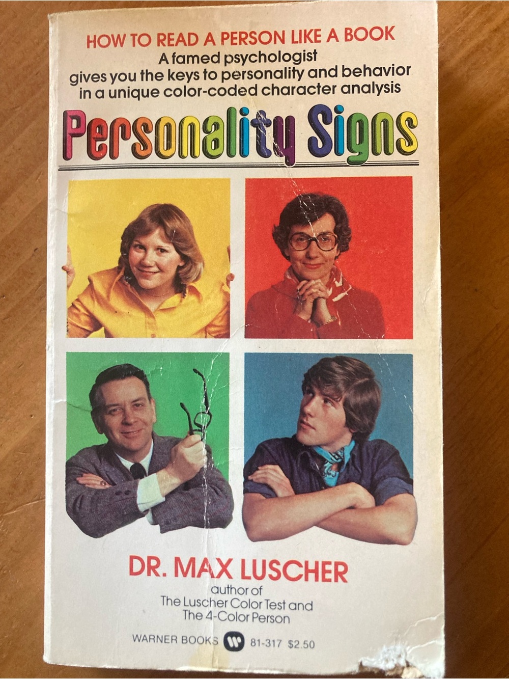 Personality Signs by Dr. Max Luscher - Colorful Vintage Paperback